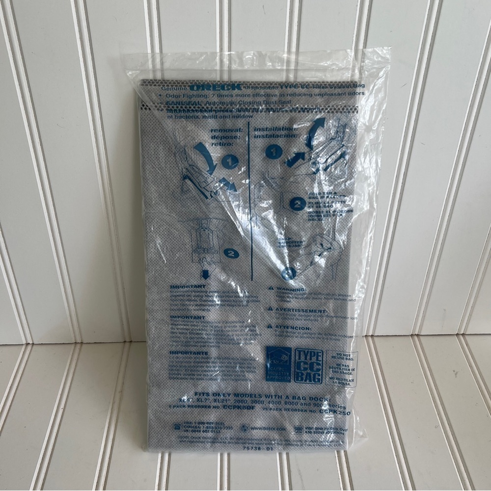 Oreck  CCPK80F Type CC Odor Eliminating Bag 1-pack Vacuum Disposable Bags